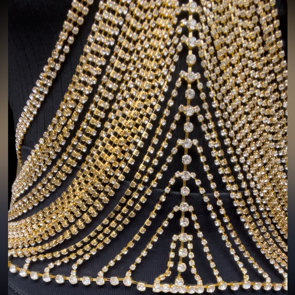 Rhinestone Halter Top - Picture 4 of 11